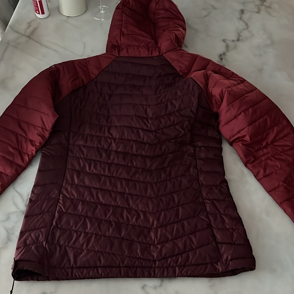 Columbia Powder Lite Omni-heat Insulated Anorak Malbec Thermal Jacket Sz M NWOT - Picture 13 of 16
